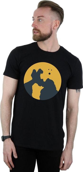 Actual product image Disney Mens Lady And The Tramp Moonlight Kiss T-Shirt (XL)