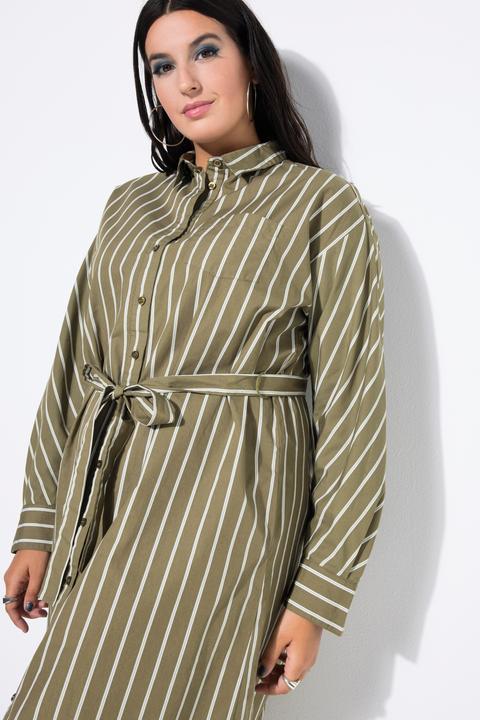 Immagine prodotto Studio Untold Abito midi chemisier a righe dal taglio oversize (46, 48)