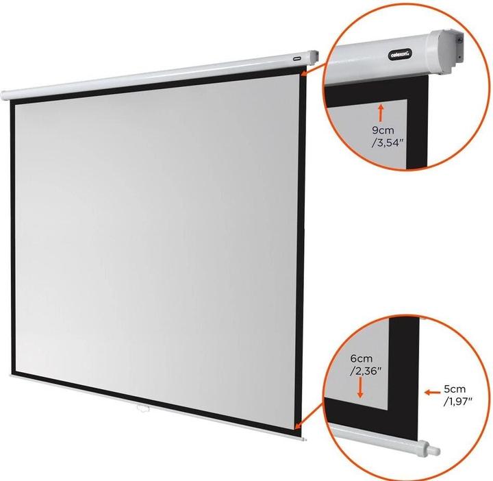 Actual product image Celexon Rollo Economy, Canvas, 1:1 (155.91", 1:1)
