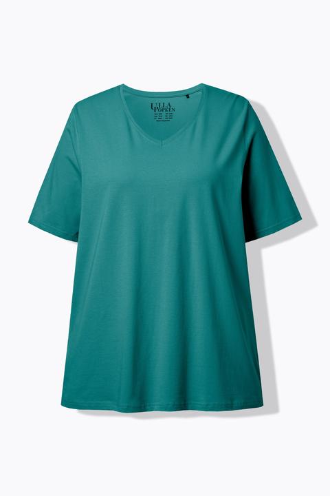 Actual product image Ulla Popken Essential V-Neck Stretch Tee (58)