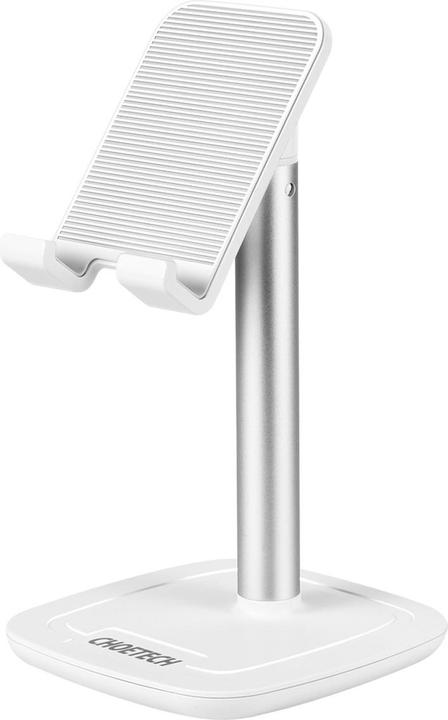 Actual product image Choetech H035 aluminum stand for a phone or tablet with adjustment - white and silver