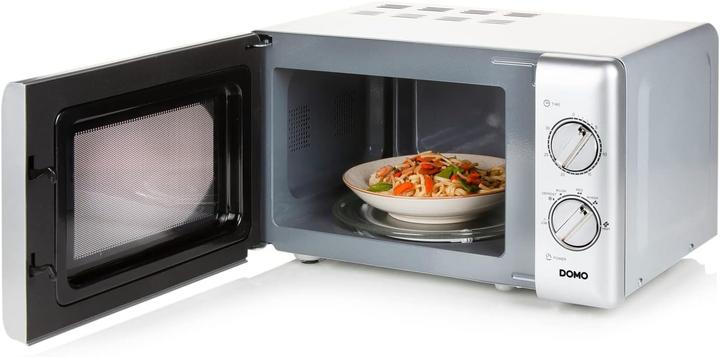 Productafbeelding Domo Magnetron DO3020 20Liter zilver met ontdooifunctie, 700Watt en timer (20 l)