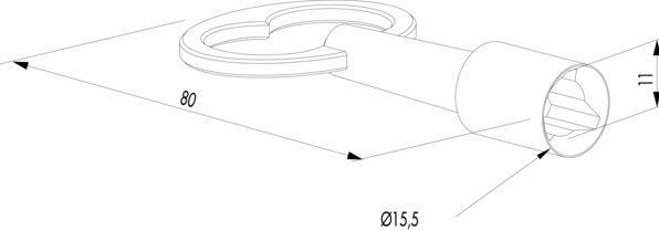 Image du produit Locinox Clé triangulaire 3071-T11