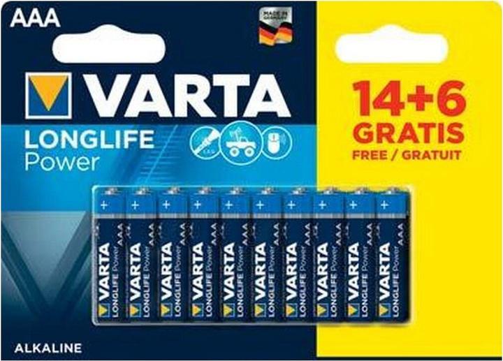 Varta Longlife Power AAA (20 pcs, AAA, 1260 mAh)