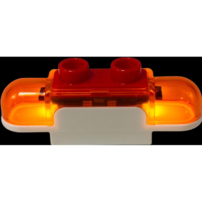 LEGO Sirene Lichtsteine Baustelle Blinklicht mit Sound (10933)