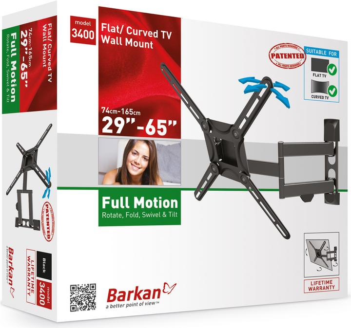 Actual product image Barkan Wh 3400 (Wall, 65", 49 kg)