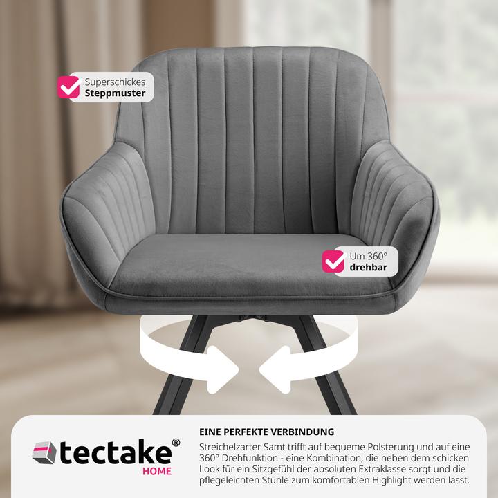 Actual product image tectake Swivelling armchair