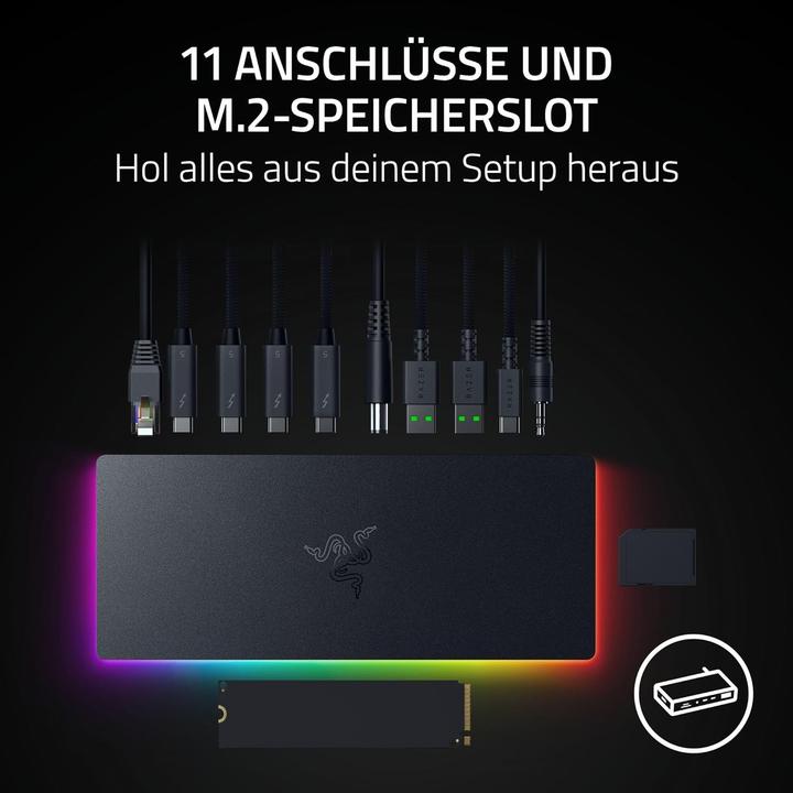 Actual product image Razer Thunderbolt 5 Dock (USB-C, 10 ports)