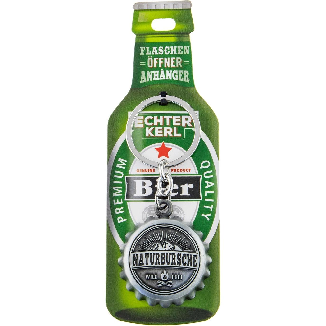 Thumbnail - HTI-Living Echter Kerl Flaschenöffner Naturbursche, Flaschenöffner, Silber