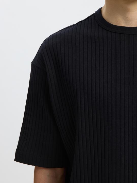 Produktbild Selected Geripptes Relaxed Fit T-Shirt (M)