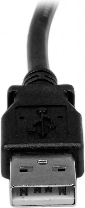 Produktbild StarTech 3m USB 2.0 A auf B Kabel rechts gewinkelt - St/St - USB Druckerkabel (3 m, USB 2.0)