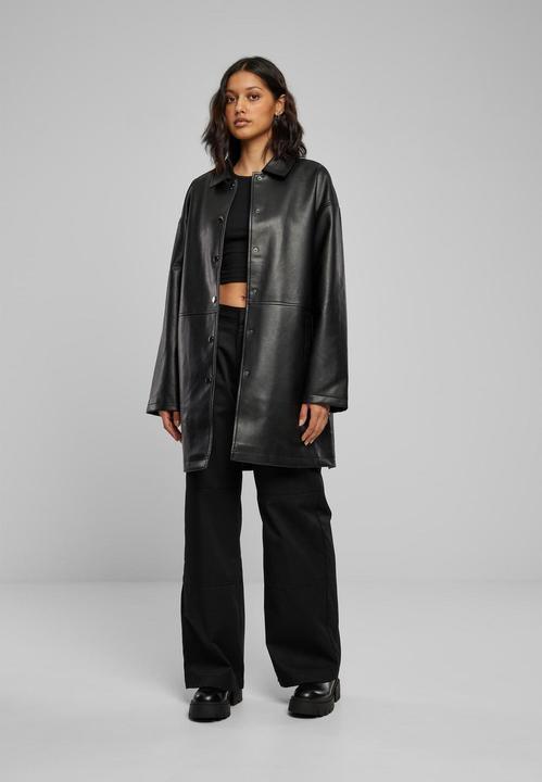 Actual product image Urban Classics Ladies Faux Leather Coat
