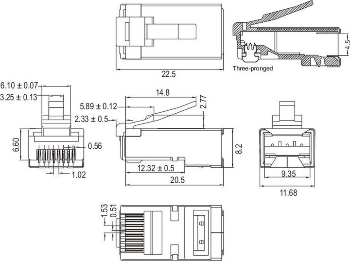 Immagine prodotto Goobay Connettore RJ45 (S/STP, CAT6a)