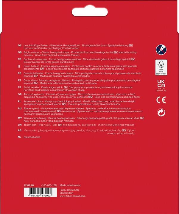 Actual product image Faber-Castell Coloured pencils Classic Colours (48 x)