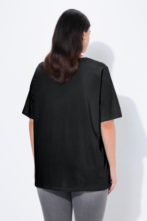 Produktbild Ulla Popken T-Shirt, A-Linie, V-Ausschnitt, Halbarm (62)