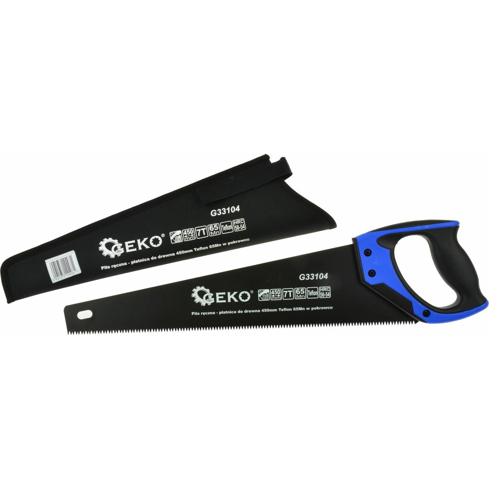GEKO, Handsäge, Teflon-Handsäge für Holz mit Abdeckung 450mm
