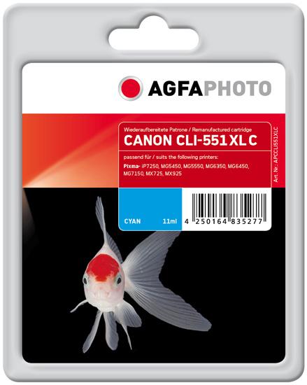 Productafbeelding AGFAPHOTO Apccli551xlc (C)