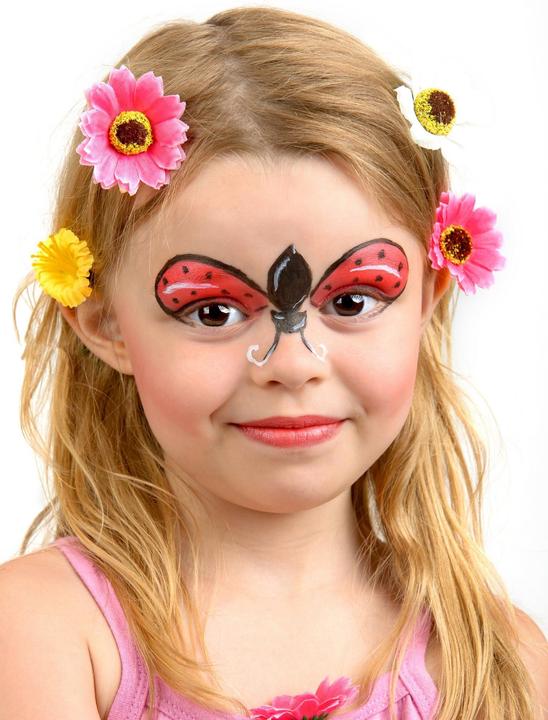 Produktbild Kryolan Creme Schminke schwarz-weiss-rot Make-up 15 ml