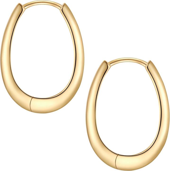 Actual product image Glanzstücke München Creolen Sterling Silber gelbgold - 38210 (Sterling Silver)