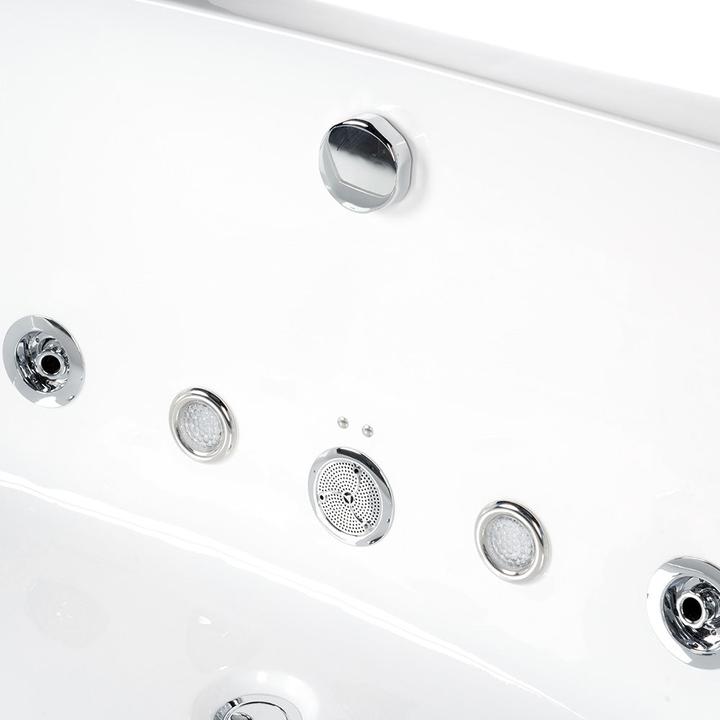Actual product image Home Deluxe Whirlpool bath with LED light therapy NAUTICA M - 175x85cm (130 l, 85 cm, 175 cm)