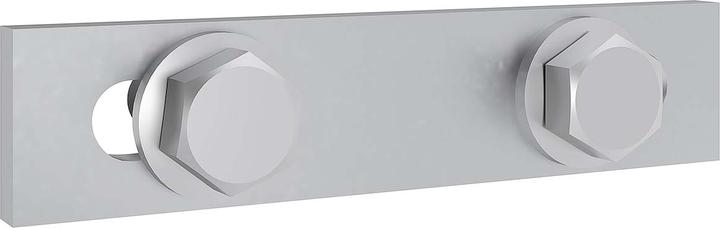 Produktbild ABN XPL205070 PEN-BrÃ¼cke CU vernickelt 20x5x70mm mit Befestigungsschrauben