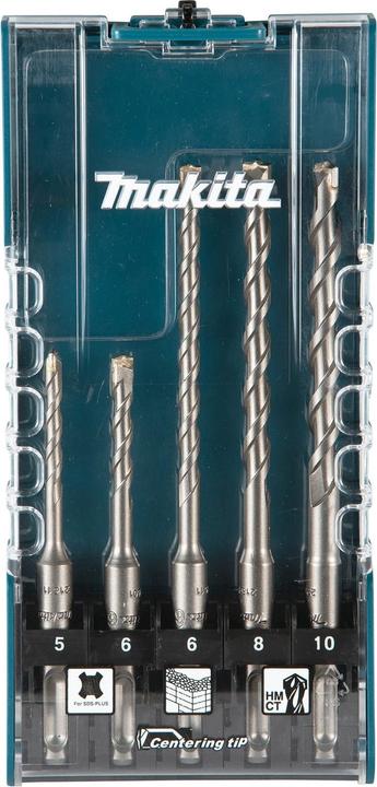 Actual product image Makita SDS+ masonry drill bit set 5 pcs. (10, 5, 6, 8)