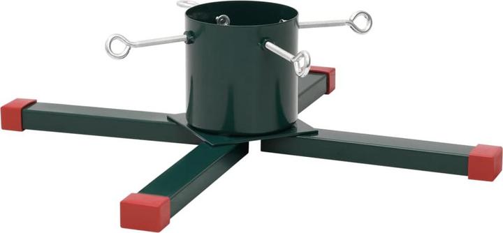 Produktbild vidaXL Christbaumständer Weihnachtsbaumständer Tannenbaumständer Weiss Metall