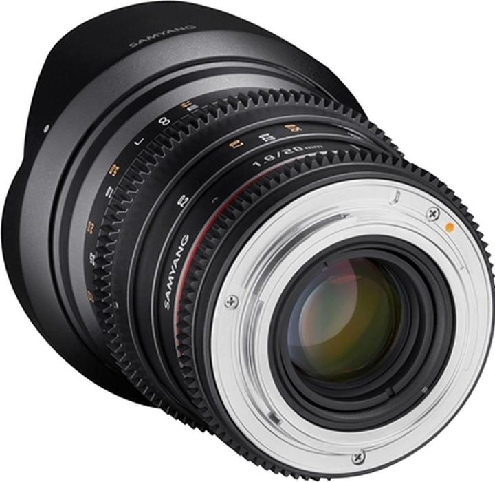 Actual product image Samyang 20mm T1.9 VDSLR Nikon (Nikon F, full size)