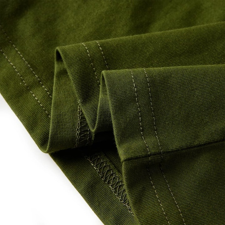Produktbild VidaXL Kinder-Langarmshirt Dunkles Khaki 140,Material: 100 (140)