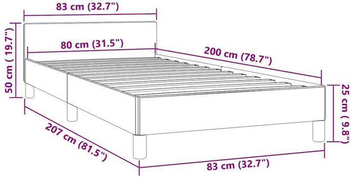 Produktbild vidaXL Tiffi (80 x 200 cm)
