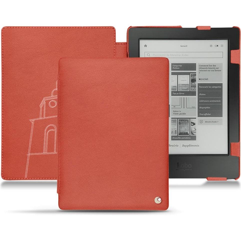 Noreve Lederschutzhülle horizontal (Aura H2O), Tablet Hülle, Orange
