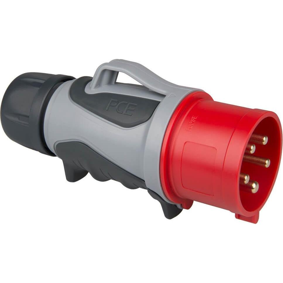 PCE, Netzstecker + Netzkupplung, CEE Phasenwender 32A 5P 6h GRIP IP44/54 TT