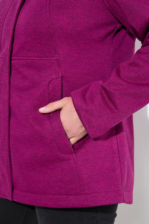 Produktbild Ulla Popken HYPRAR Softshelljacke, wasserdicht, Kapuze, 2-Wege-Zipper (56)