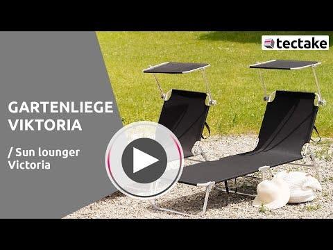 Produktbild tectake Gartenliege (190 cm)