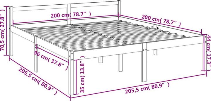 Image du produit vidaXL Seniorenbett (200 x 200 cm)