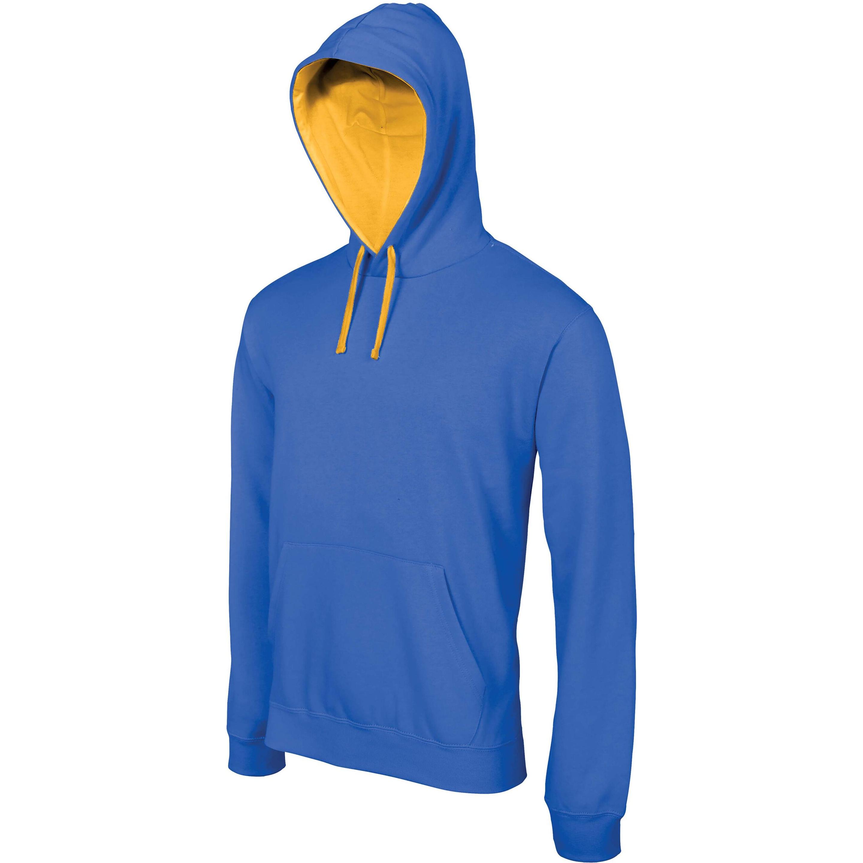 Kariban, Herren, Pullover, Contrastée, Blau, (L)