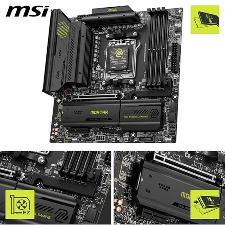 Produktbild MSI MAG B850M Mortar WiFi (AM5, AMD B850, mATX)