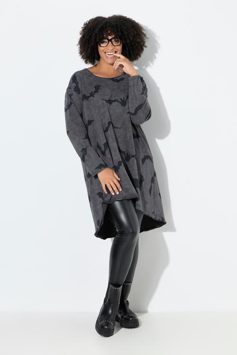 Actual product image Angel of Style Sweatshirt, Fledermaus-Muster, offenkantige Abschlüsse (54)