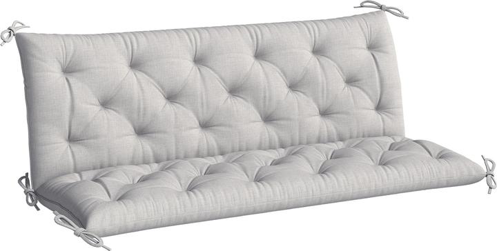 Image du produit Outsunny Bankauflage Polyester, Schaumstoff Hellgrau (150 x 98 cm)
