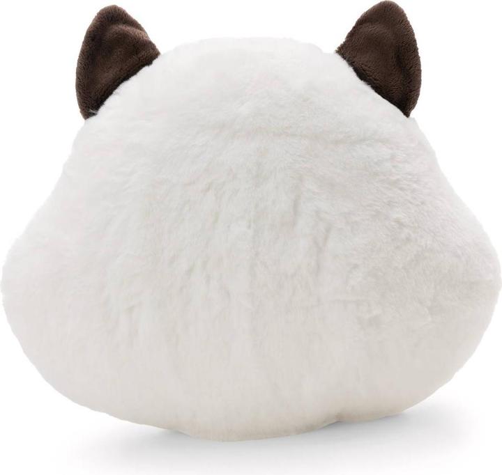 Actual product image NICI 62443 Kissen Schneeleopard Eleni Snowbell 35x30cm rund (30 x 35 cm)