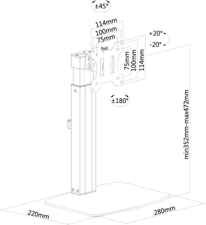 Produktbild Neomounts Tischhalterung (Tisch, 32")
