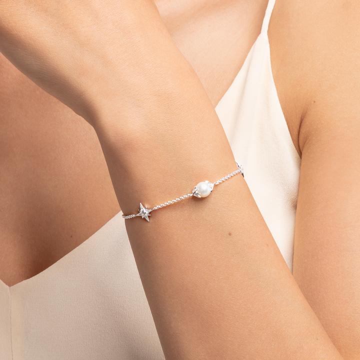Immagine prodotto Thomas Sabo Bracciale perla con stelle argento (19 cm, Argento 925)