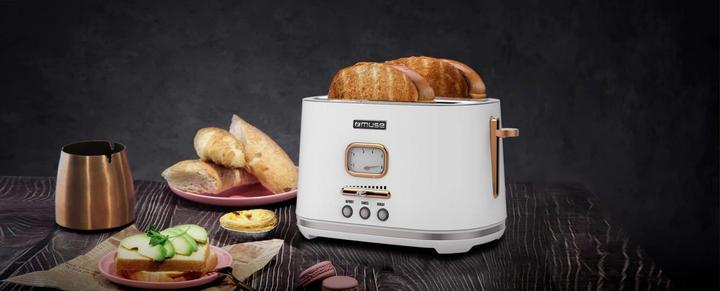 Produktbild Muse MS130 BC Edelstahl Toaster schwarz