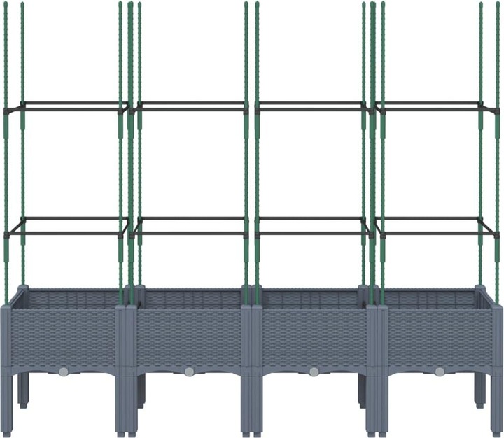 Actual product image VidaXL Planter with trellis PP
