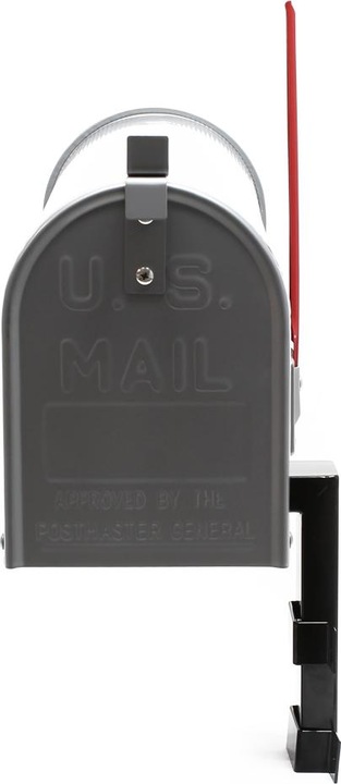 Produktbild Wiltec Set US Mailbox grau 180x220x480mm amerikanischer Briefkasten Halterung