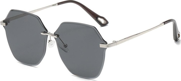 Immagine prodotto Techsuit - Sunglasses (8195) - for Women, Metal and PC - Silver / Black Gray