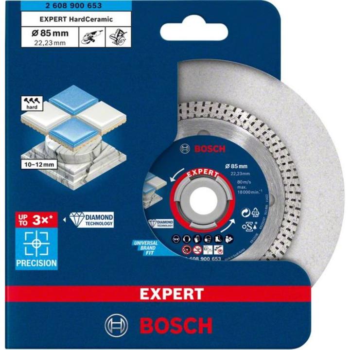 Produktbild Bosch Professional Zubehör EXPERT HardCeramic Diamanttrennscheiben, 85 x 22.23 x 1,6 x 7 mm