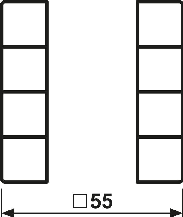 Actual product image JUNG Button 4t Switch/Dim A br glz A504TSAMO