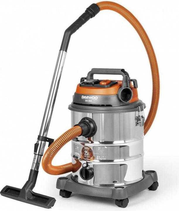 Actual product image Daewoo Vacuum Cleaner||DAVC 2514S|Wet/dry/Industrial|1400 Watts|Capacity 25 l|Weight 7 kg|DAVC2514S (Wet dry vacuum cleaner)