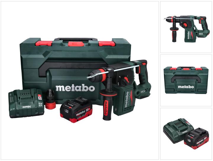 Produktbild Metabo KH 18 LTX BL 24 Q Akku Kombihammer 18 V 2,2 J + 1x Akku 8,0 Ah + LadegerÃ¤t + metaBOX (Akkubetrieb)